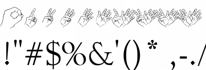 Handstand Font OTHER CHARS