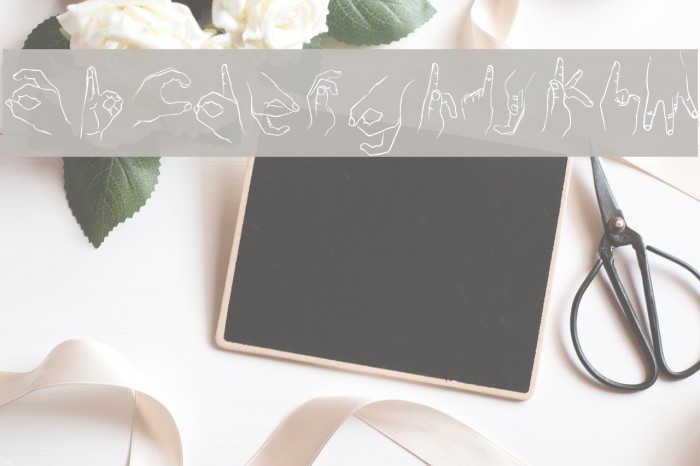 Handstand Font examples