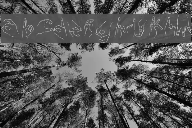 Handstand Font examples