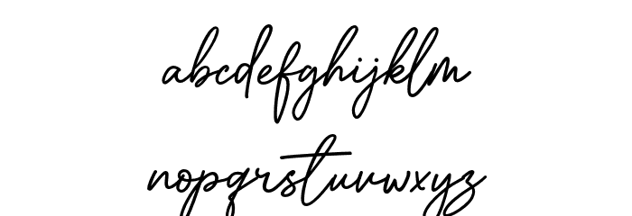 Handswell - Personal Use Font LOWERCASE