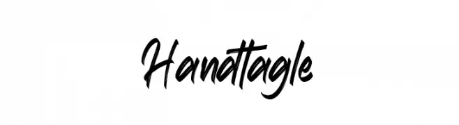 Handtagle  नि: शुल्क फ़ॉन्ट्स डाउनलोड