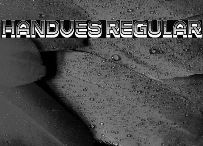 Handves Regular Font examples