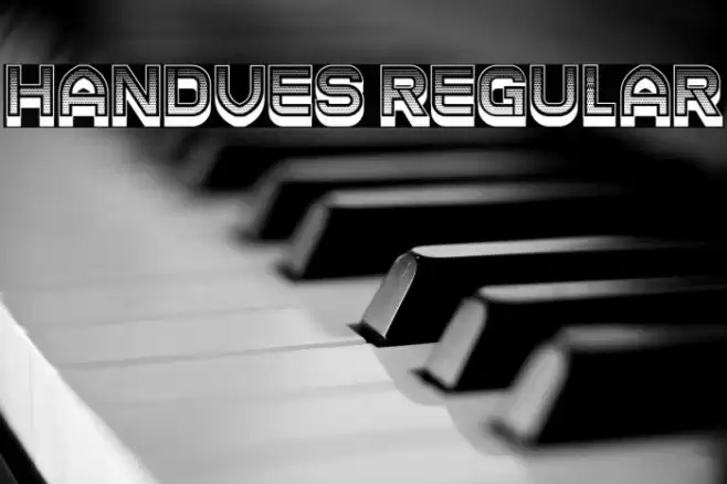 Handves Regular Font examples