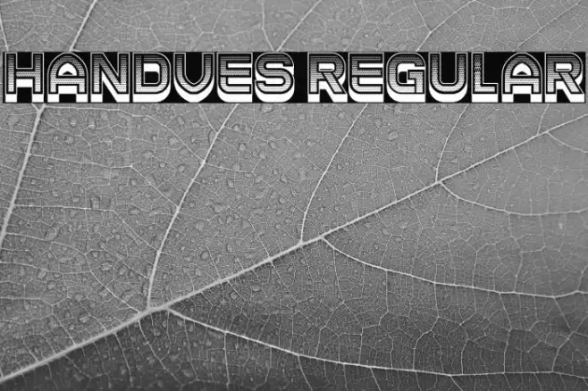 Handves Regular Font examples