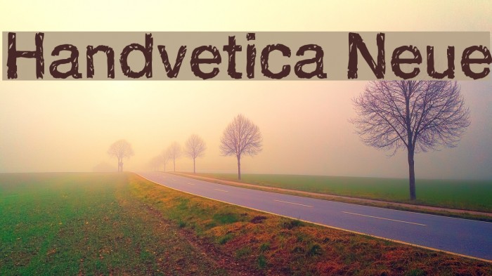 Handvetica Neue Font examples