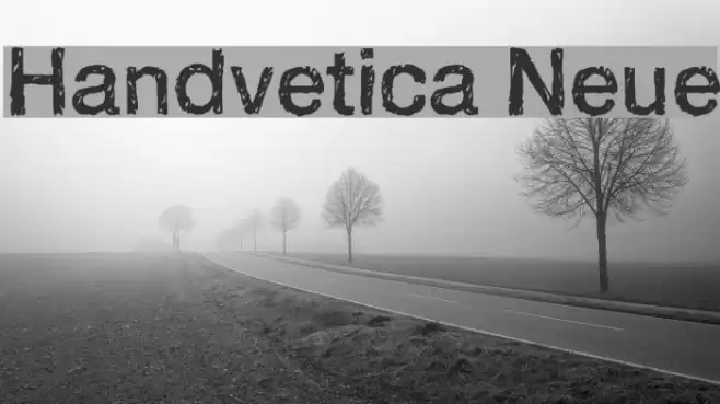 Handvetica Neue Font examples