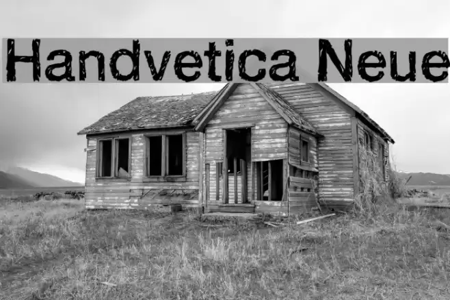 Handvetica Neue Font examples