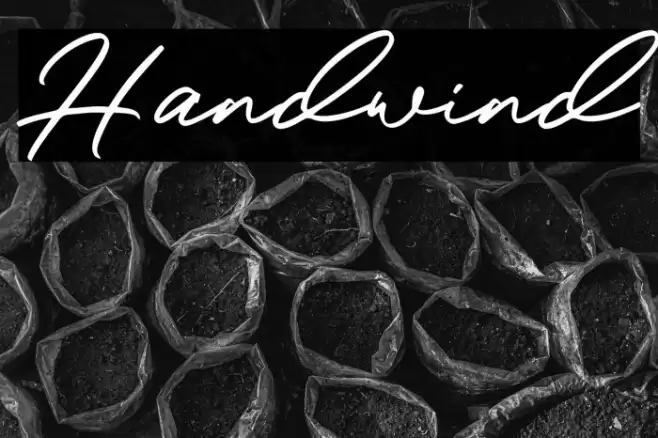 Handwind Font Free Download Ttf Otf Ffonts Net