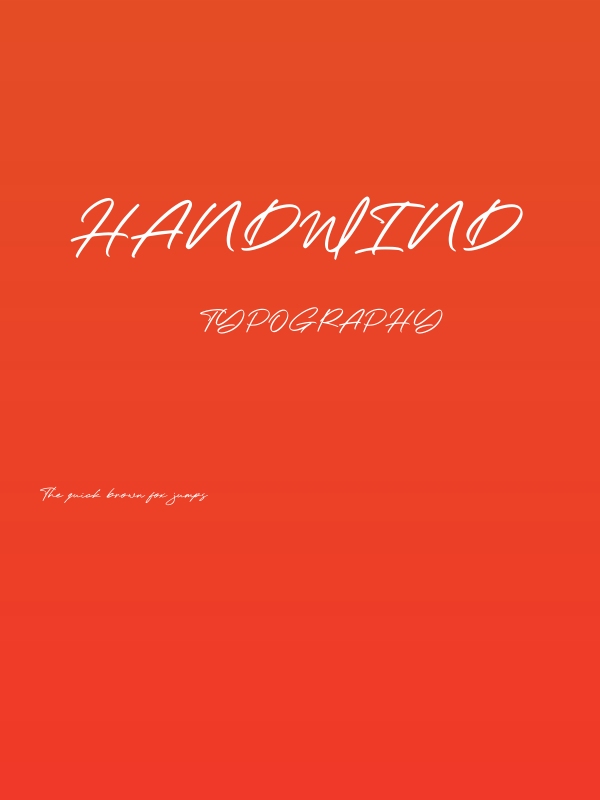 Handwind Poster