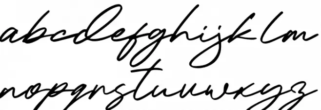Handwind 字体 小写