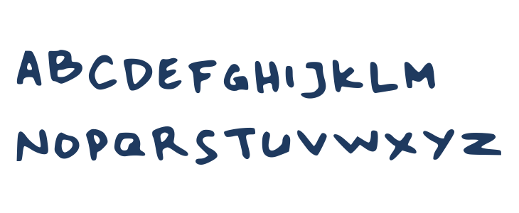 Handwrite 01 Regular Uppercase