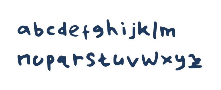Handwrite 01 Regular Lowercase