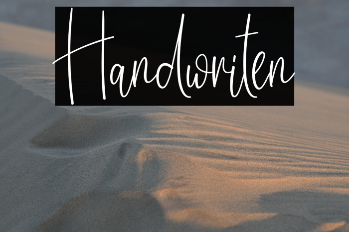 Handwriten Example 1