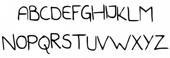 Handwriter Schriftart Groß