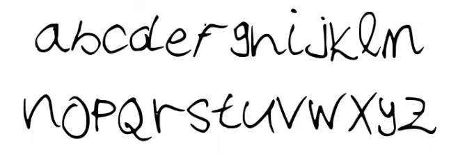 Handwriter Fuentes MINÚSCULAS