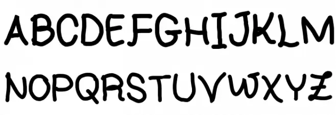Handwriting 4 by CA 字体 大写