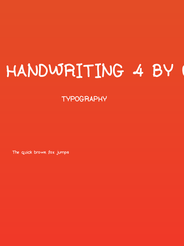 Handwriting 4 by CA Poster