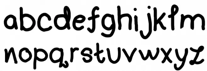 Handwriting 4 by CA フォント 小文字