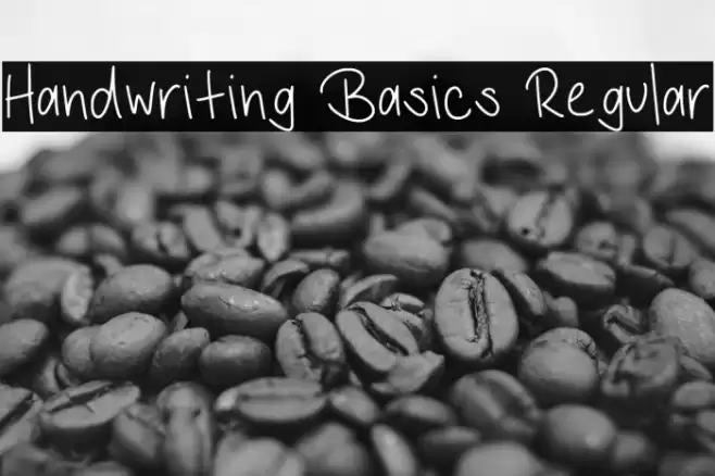 Handwriting Basics Regular Font examples