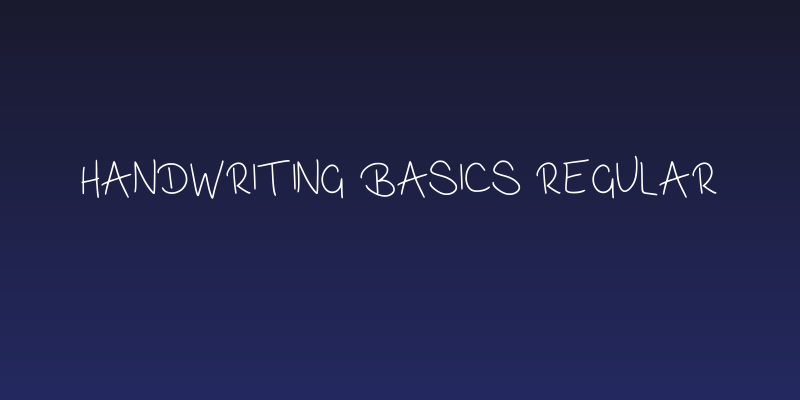 Handwriting Basics Regular Social Header