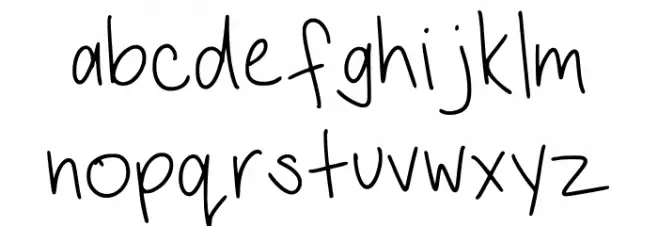 Handwriting Basics Regular Schriftart Kleinbuchstaben