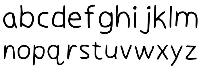 Handwriting Main Regular Font LOWERCASE