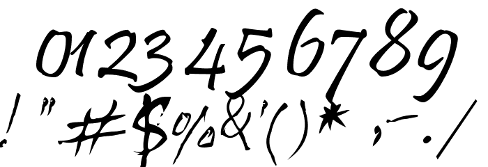 Handwriting Mehmood Font OTHER CHARS