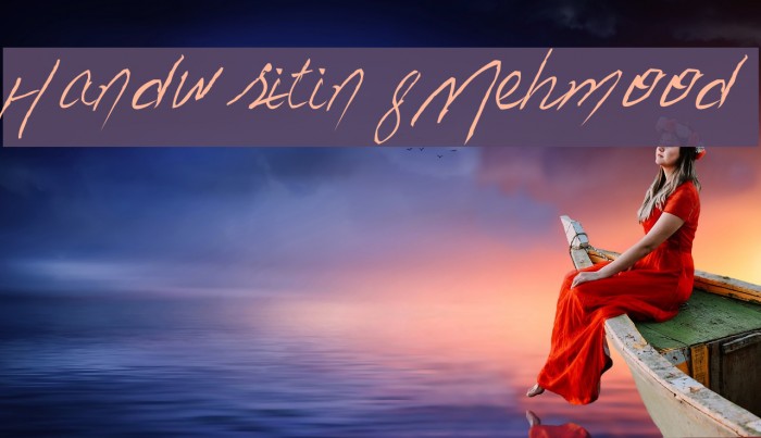 Handwriting Mehmood Font examples