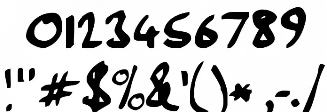 Handwriting Plain:0.0 Font OTHER CHARS