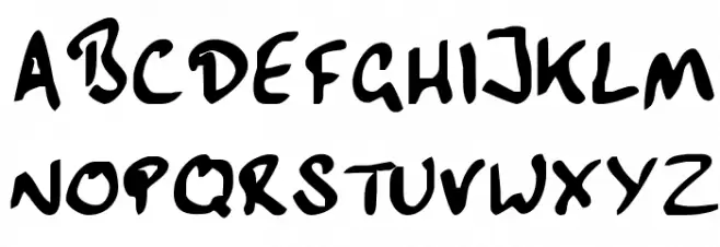 Handwriting Plain:0.0 خط أحرف كبيرة