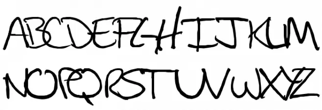Handwriting Prestons Fast Polices MAJUSCULES