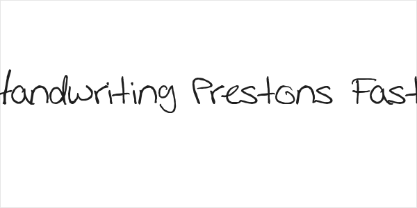 Handwriting Prestons Fast Logo
