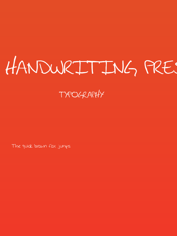 Handwriting Prestons Fast Poster