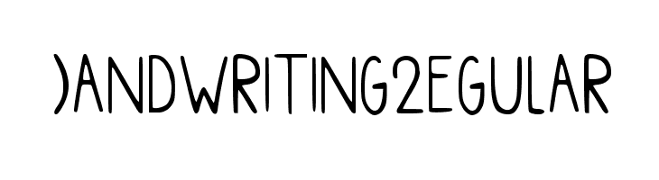 Handwriting Regular Шрифта