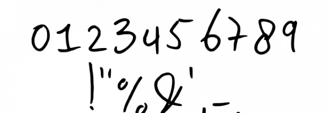 Handwriting Studiodehoo Regular Font OTHER CHARS