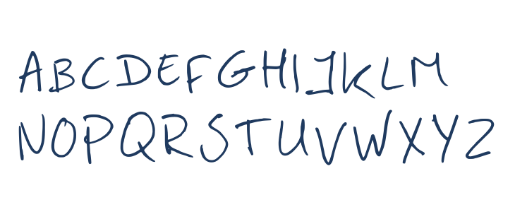 Handwriting Studiodehoo Regular Uppercase