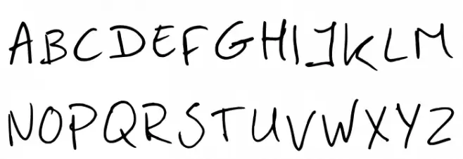 Handwriting Studiodehoo Regular Font UPPERCASE