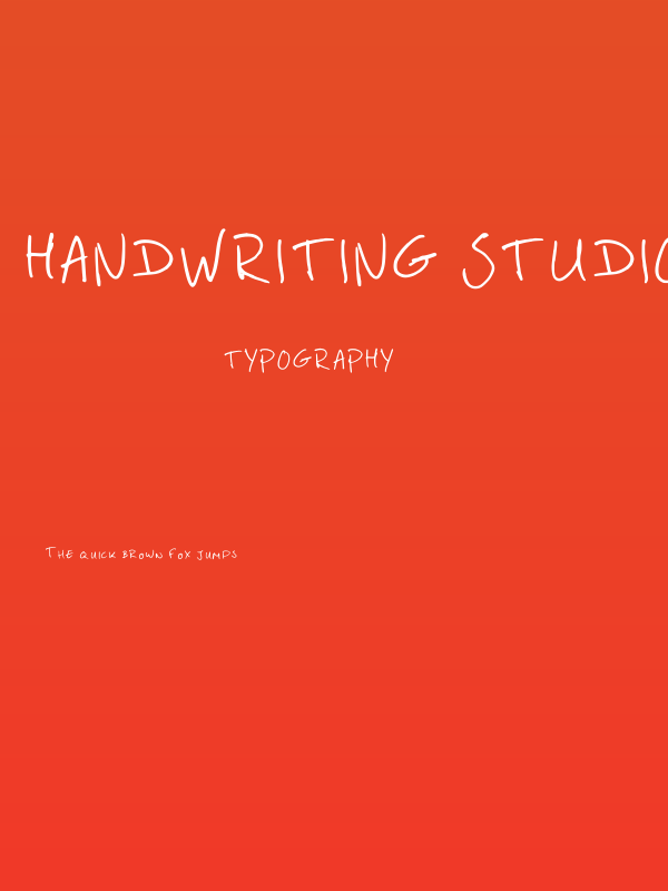 Handwriting Studiodehoo Regular Poster