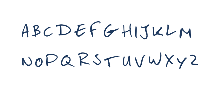 Handwriting Studiodehoo Regular Lowercase