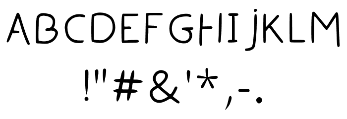 Handwriting Uwu By Moni Regular Polices AUTRES CHARS