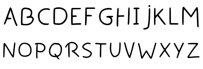 Handwriting Uwu By Moni Regular Polices MAJUSCULES