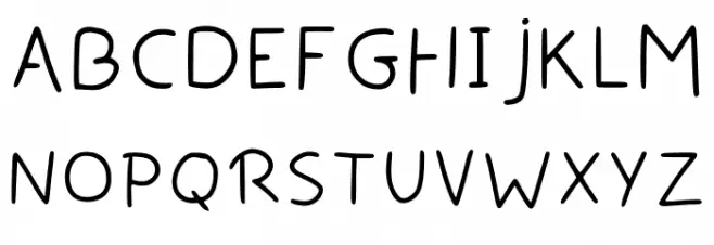 Handwriting Uwu By Moni Regular फ़ॉन्ट अपरकेस