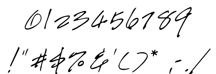 Handwriting Font OTHER CHARS