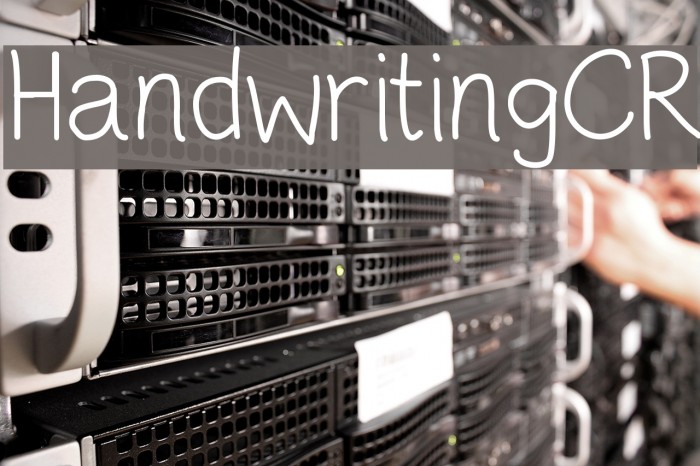 HandwritingCR Font examples