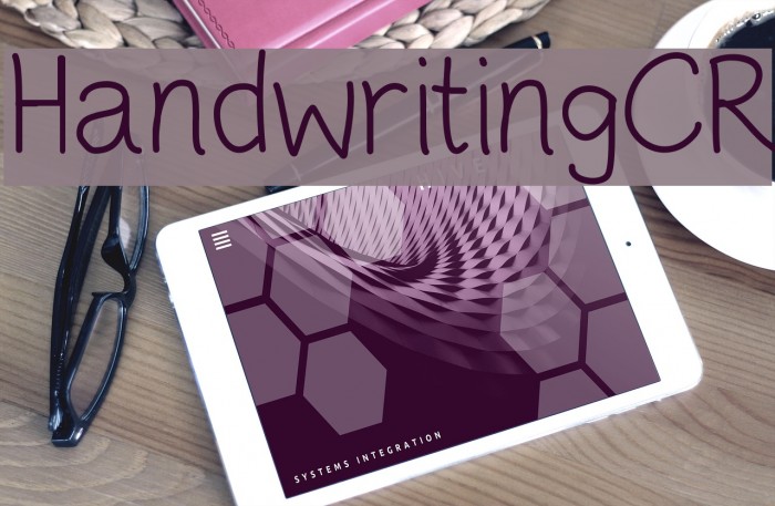 HandwritingCR Font examples