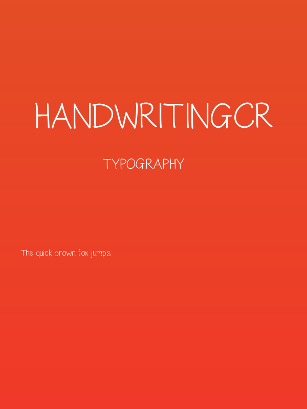 HandwritingCR Poster