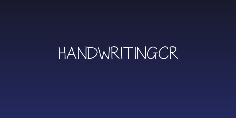 HandwritingCR Social Header