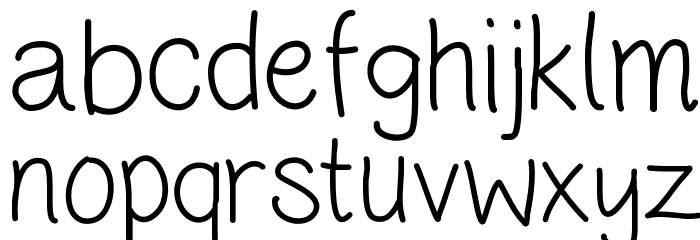 HandwritingCR Font LOWERCASE