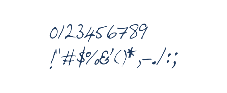 HandwritingOBP Other Characters