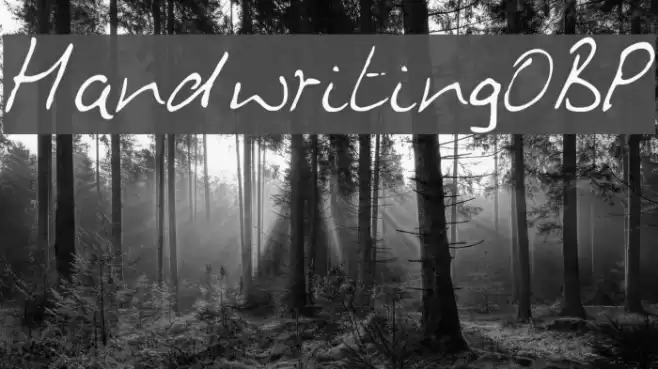 HandwritingOBP Font examples